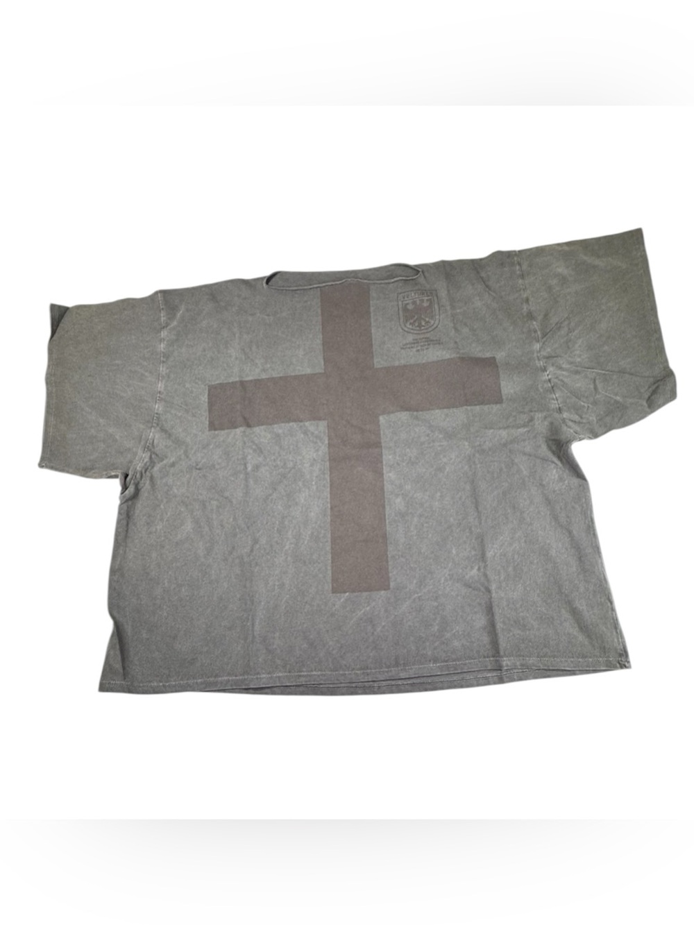 NWOT Kanye West VULTURES Korea Exclusive Cross T-Shirt Men's 2 Medium Gray Tee